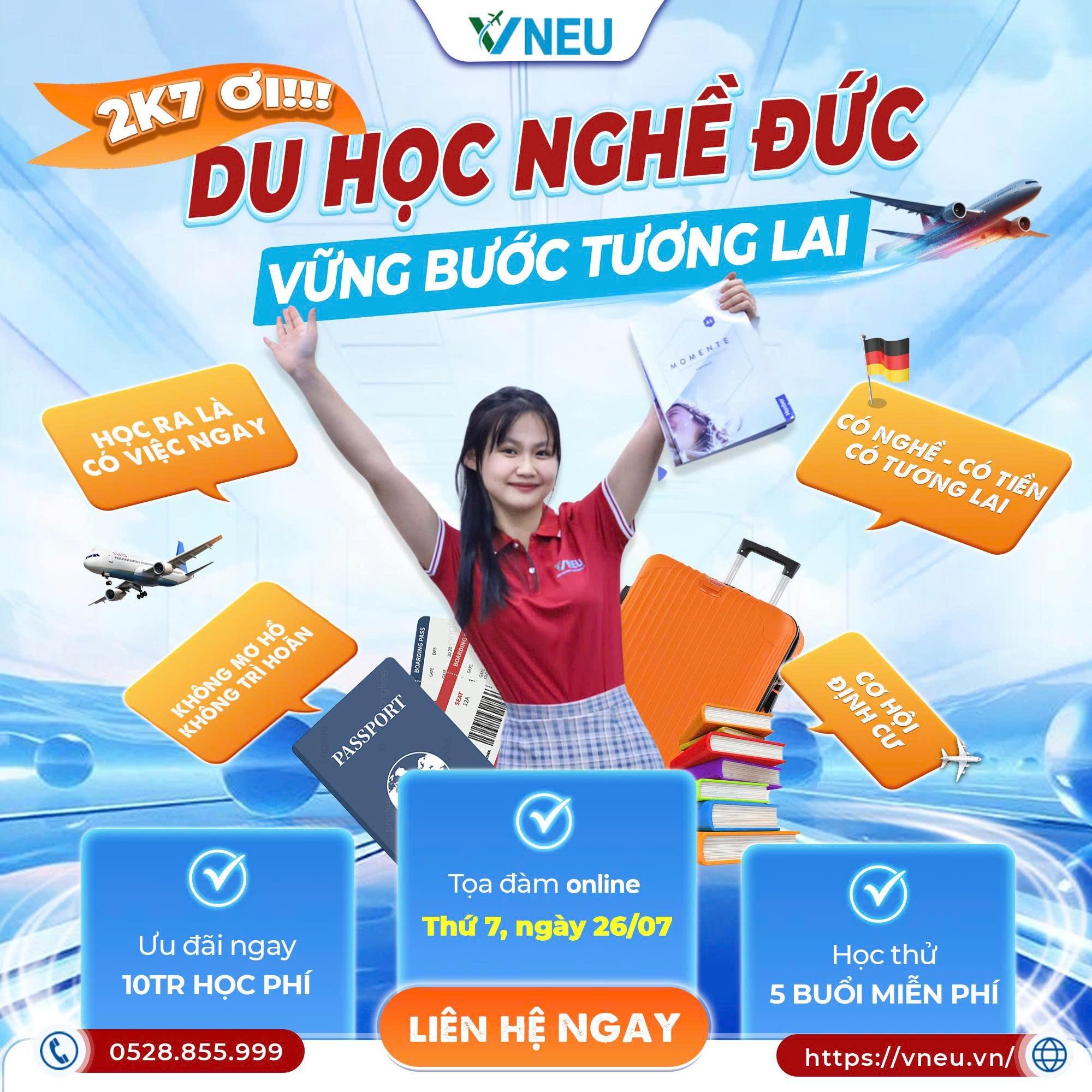 TRUNG TÂM DU HỌC NGHỀ ĐỨC VNEU: CƠ HỘI HỌC TẬP, LÀM VIỆC VÀ ĐỊNH CƯ TẠI CHLB ĐỨC